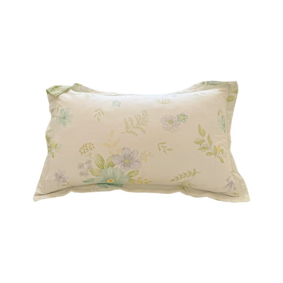 Oioii 18.9x29.13in Cotton Spring Floral Print Pillowcase, Large Size Skin-friendly Breathable Pillow Cover, Multiple Patterns For Bedroom Bedding Decoration,B