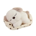 thumbnail image 1 of Oioii Cute Funny Plush Stuffed Animal Toy, Soft Cuddly Sleeping Companion Plush, Adorable Stuffed Animal Doll, Perfect Holiday & Daily Gifting Plush Ornament,White#1, 1 of 7