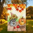 thumbnail image 1 of Oioii Fall Garden Flag Gnome Welcome Small Flags for Outside,Pumpkin Maple Leaves Autumn Thanksgiving Harvest Outdoor Yard Decoration(11.8x17.7in), 1 of 7