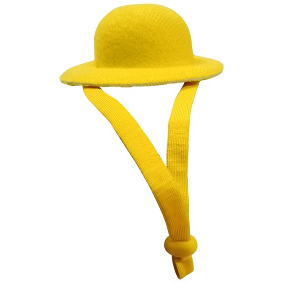 Oioii Fashionable Mini Chicken Hat for Hens with Elastic Chin Strap, Cute Pet Headgear Accessories, Adjustable and Comfortable To Wear, Perfect for Photo Taking and Daily Decoration,Yellow