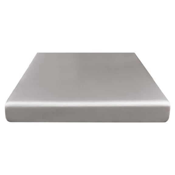 Oioii Fitted Sheet Made of Ice Silk Fabric, 78.7x70.9 Inches, Imitation Silk Bed Sheet for Summer, Ice Sensation Washable for Double Bed,Gray