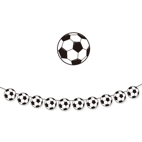 Oioii Football Game Themed Party Decoration, Soccer Style Flag Raising Banner, Sports Theme Decor for Birthday, Graduation, Festival and Sports Event Party,As Shown