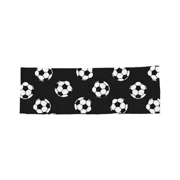 Oioii Football Headband for Men Women Game Day Outfit Soccer Sports Headband Elastic Sweat Absorbent Hair Band in Multiple Colors for Sports Fans,Black