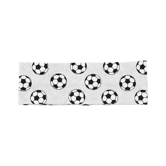 Oioii Football Headband for Men Women Game Day Outfit Soccer Sports Headband Elastic Sweat Absorbent Hair Band in Multiple Colors for Sports Fans,White