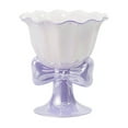 thumbnail image 1 of Oioii Footed Dessert Bowls, Cute Ice Cream Bowls Sundae Cups, Yogurt Fruit Snack Cocktail Salad Pudding Serving Bowls, Creative Small Serving Dishes for Home Kitchen,Purple, 1 of 6
