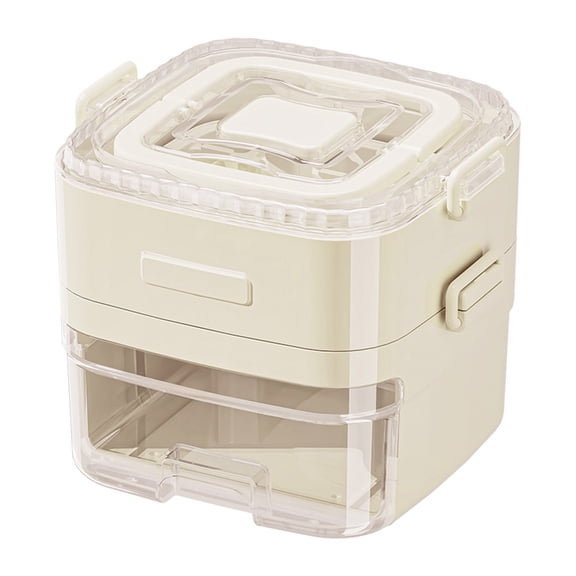 Oioii INS Style Portable Press Open Outdoor Ice Bucket, Leakproof Lightweight Instant Chilling Ice Bucket For Picnic Camping Party Beach Travel Outdoor Use,White