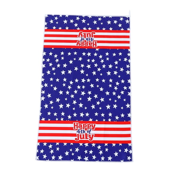 Oioii Independence Day Patriotic Kitchen Dish Towel, Durable Polyester Table Platter Towel, Multi-Purpose Cleaning Rag for Home Kitchen and Festival Party Decor.,C