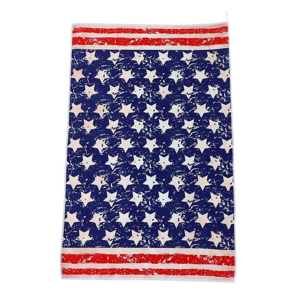 Oioii Independence Day Patriotic Kitchen Dish Towel, Durable Polyester Table Platter Towel, Multi-Purpose Cleaning Rag for Home Kitchen and Festival Party Decor.,B