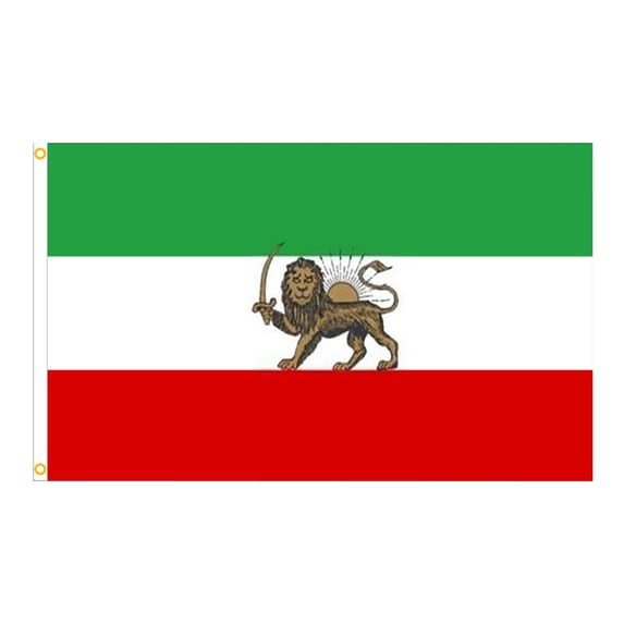 Oioii Iran Pahlavi Flag 3X5FT, Premium Polyester Material National Flag, Fade Resistant Windproof Flag for Indoor Outdoor Patriotic Decor & Display,B