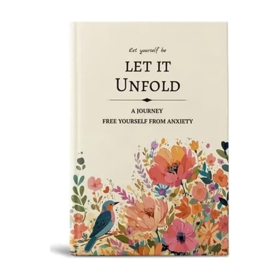 Oioii Let It Unfold: 15-Week Guided Journal for Emotional Healing and Mindful Growth,Gratitude Notebook, Hardcover Mental Health Reflection Journal,As Shown