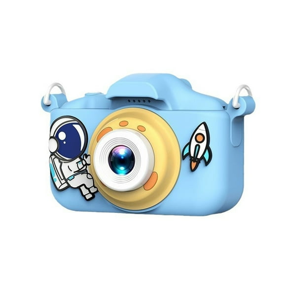 Oioii Mini Dual-Lens Camera, Beginner-Friendly Front & Rear Camera, Portable Compact Digital Camera, Lightweight Handheld Photo Video Camera for Starter,Blue