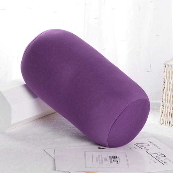 Oioii Mini Microbead Pillow – Small Neck Pillow for Travel, Airplane, Car – Squishy Support for Neck, Back, Legs, Knees, Arms – Ideal for Surgery Recovery,Purple