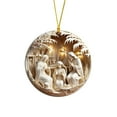 thumbnail image 1 of Oioii Nativity Christmas Ornament,Glass Christmas Decor, Nativity Ornaments for Christmas Tree, Christian Gifts for Kids, Religious Gifts for Women, Perfect for Holiday Party, Window, Tree, 1 of 5