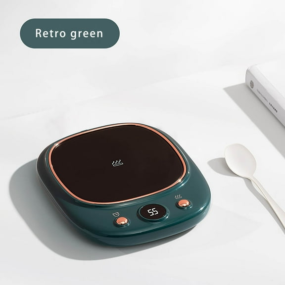 Oioii New Intelligent Heating Coaster - 55℃ Constant Temperature Desktop Coaster, Office Milk & Coffee Warmer, 5.1x4.3x0.9in