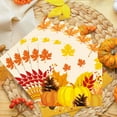 thumbnail image 1 of Oioii Pumpkin Fall Paper Plates Paper Cup and Napkins Party Supplies Pumpkin Leaves Disposable Tableware Set for Thanksgiving Autumn Harvest Party Decoration, 1 of 6