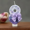 thumbnail image 1 of Oioii Purple Candle Birthday Candles Purple Butterfly Cake Decorations Sequins for Anniversary Celebrations Party Supplies, F, 1 of 4