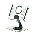 thumbnail image 1 of Oioii Rotating Desktop Tablet Stand, Universal Foldable Holder for Phone and Tablet, Portable Adjustable Stand for Home, Office and Travel Use,Black, 1 of 7