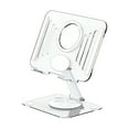 thumbnail image 1 of Oioii Rotating Desktop Tablet Stand, Universal Foldable Holder for Phone and Tablet, Portable Adjustable Stand for Home, Office and Travel Use,White, 1 of 6