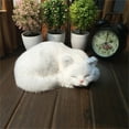 thumbnail image 1 of Oioii Shorthair Kitten, Realistic, Lifelike Stuffed Interactive Pet Toy, Pets, Companion Pet Cat with 100% Handcrafted Synthetic Fur(White), 1 of 6