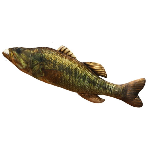 Oioii Simulated Fish Plush Doll Sleep Pillow, Realistic Aquarium Fish Stuffed Toy, Soft Cuddly Fish Shape Pillow, Home Decor & Rest Companion Plush Accessory,A