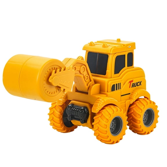 Oioii Simulation Engineering Car Press Walking Toy, Inertia Engineering Mixer Excavator Vehicle, Friction Power Construction Car, Durable Interactive Play Vehicle,D