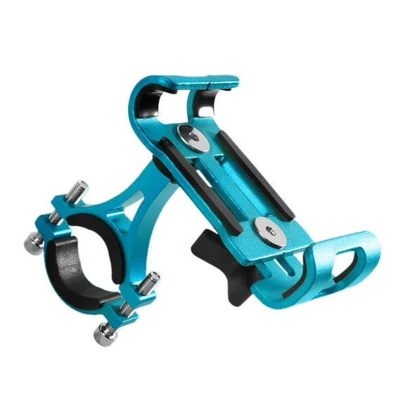 Oioii Universal Motorcycle Bike Handlebar Mount for Cell Phone, 360° Rotatable Anti-Shake Bracket, Compatible with Most Smartphones for Riding Navigation.,Blue