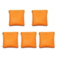 thumbnail image 1 of Oirlv 5-Pack 3.5" Orange Leather Magnetic Closure Pouches, Portable Jewelry & Accessory Storage Bags for Travel, 1 of 9