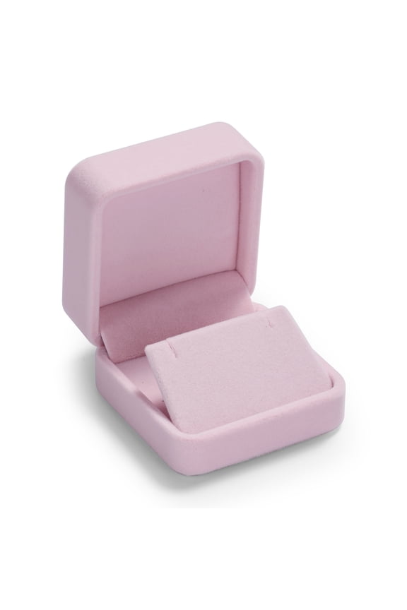 Wedding Gift Jewelry Box for Earring, Velvet, Pink