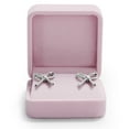 thumbnail image 1 of Oirlv 2.76" Pink Velvet Earrings Box, Earrings Gift Box for Studs, Dangles & Small Jewelry, 1 of 7