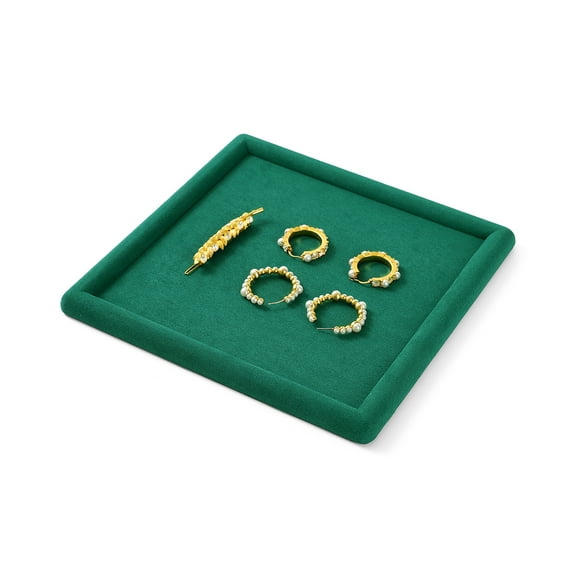 Oirlv Wallet Coin and Keys Tray Mens Valet Organizer Stand Square