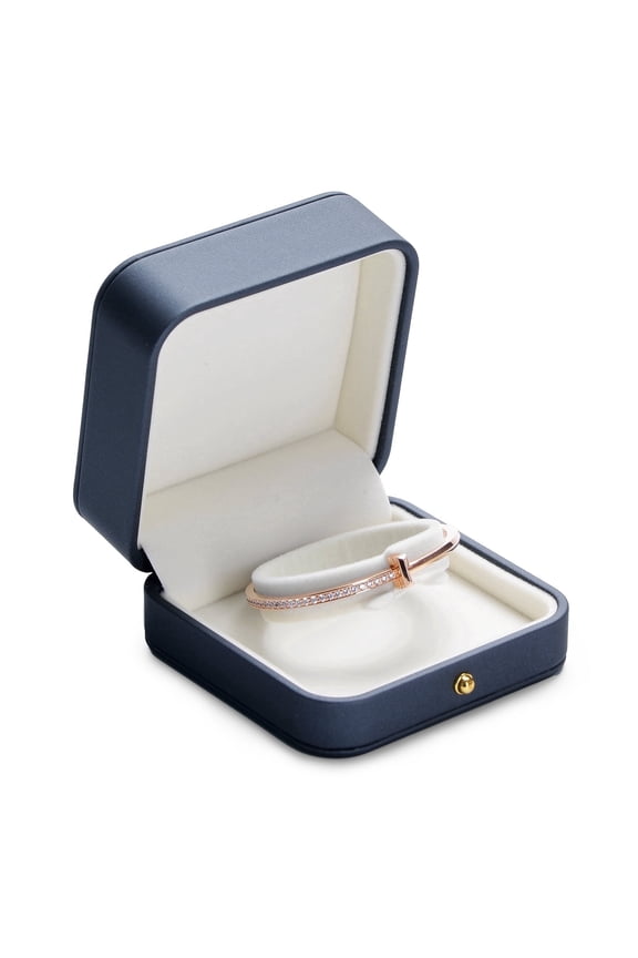 Velvet Bracelet Gift Box Leather Jewelry Bangle Storage Box