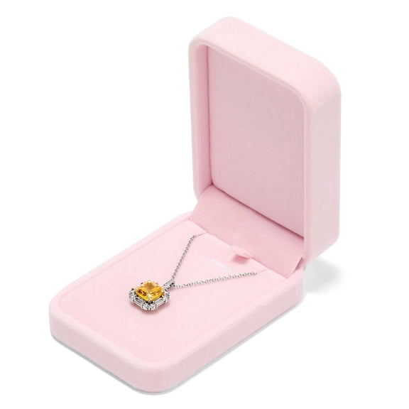 Oirlv Jewelry Box Velvet Storage for Necklace Pendant Organizer