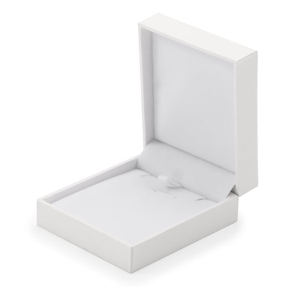 Oirlv Necklace Gift Box, Portable Travel Jewelry Storage Case, Tangle-Free White Jewelry Box for Necklaces & Pendants, 1-Pack