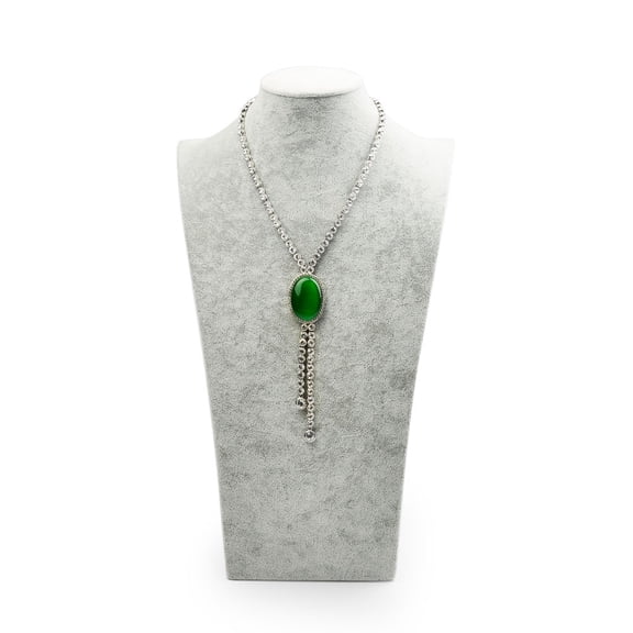 Oirlv Velvet Jewelry Stand Necklace Pendant Chain Jewelry Bust Display Holder Necklace Bust