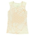 thumbnail image 1 of Oiselle Womens Keyhole Tank Top Off White 10, Color: Off White/Orange, 1 of 3