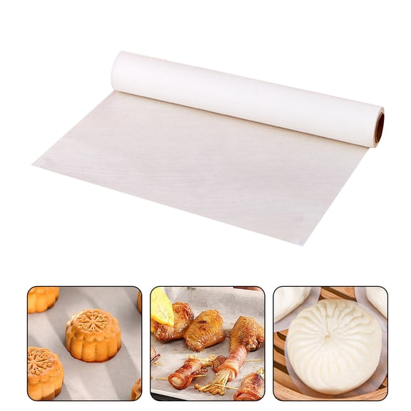 Oiur 1 Box of Food-Grade Silicone Baking Paper Oil Absorbent Mess-Free Baking Solution Non-stick Kitchen Essential Baking Paper,10M