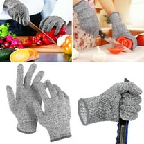 Oiur 1 Pair Cut Resistant Gloves Level 5 Protection Cutting Resistance Gloves Safety Kitchen Cut Gloves for Chef Oyster Shucking Meat Cutting Woodworking,L