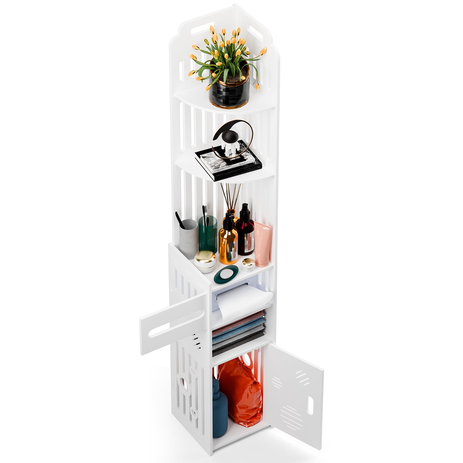 Oiur Bathroom Cabinet,Over The Toilet Storage Cabinet for Skinny ...