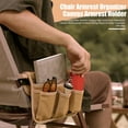 thumbnail image 1 of Oiur Camping Chair Armrest Hanging Bag Heavy Duty Waterproof Canvas Multi-purpose Outdoor Fishing Beach Armchair Organizer Side Bag,Khaki, 1 of 8