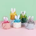 thumbnail image 1 of Oiur Easter Candy Bag Super Soft Drawstring Design with Handle Basket Lovely Rabbit Candy Storage Bag Gift Pouch Home Supplies, 1 of 8