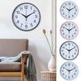 thumbnail image 1 of Oiur Round Wall Clock Simple Style High-precision Battery Operated Easy-to-Read Non-Ticking Quartz Clock Wall Decor,Blue, 1 of 7