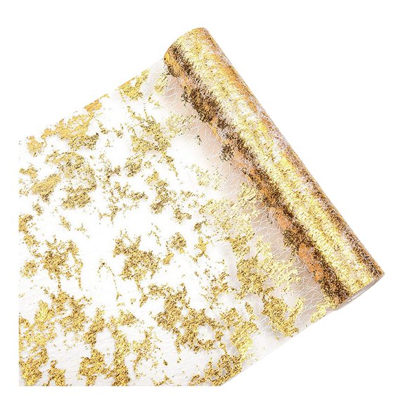 Oiur Table Runner Sequin Glitter Table Cover Bronzing Table Cloth for Home Parties Decoration