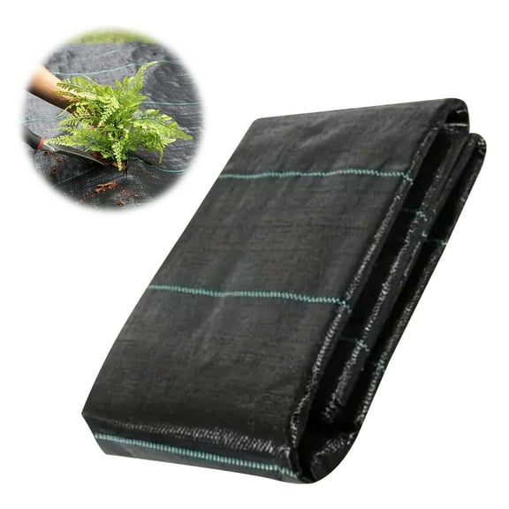 Oiur Weed Barrier,Landscape Fabric Woven Geotextile Mat Gardening Ground Cover,Weed Control Cloth for Orchard Vegetable Field Driveway Walkway,S