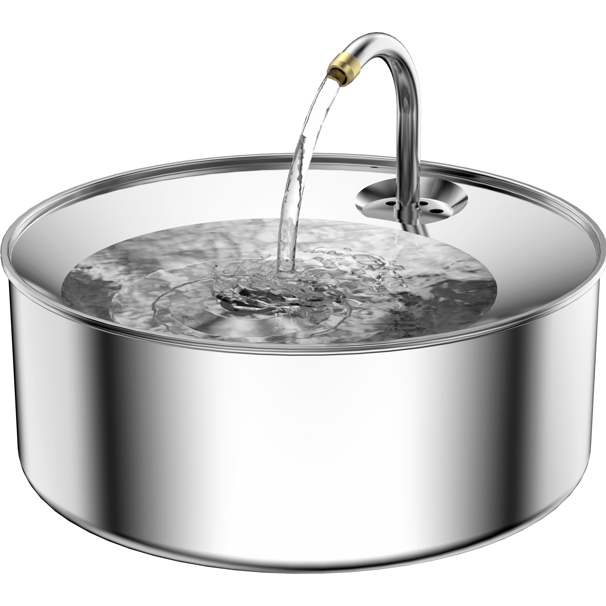 Stainless Steel Ultra-Quiet Pet Water Fountain with Filters