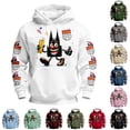 thumbnail image 1 of Oiyii Big Boy's Unique Cartoon 3D Print Hooded Sweatshirt Long Sleeve Graphic Pullover Daily Hoodie,White, 1 of 4