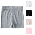 thumbnail image 1 of Oiyii Big Girl's Stretch Waist Biker Shorts Solid Slim Fit Under Shorts School Daily Bottoms,Grey, 1 of 5