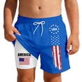 thumbnail image 1 of Oiyii Boys 4Th of July Swim Trunks with Compression Liner Summer Beach Shorts, Sizes 5-14, 1 of 4
