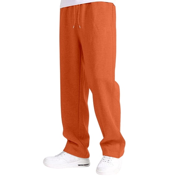 Oiyii Boys Active Sweatpants Elastic Waist Drawstring Straight Leg Jogger Pants, Sizes 5-16