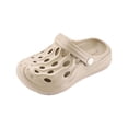 thumbnail image 1 of Oiyii Boys Summer Beach Clogs Solid Color Slip-On Sandals Kids Outdoor Play Water Shoes, 1 of 7