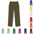 thumbnail image 1 of Oiyii Elastic Waist Straight Leg Pants for Toddler Boys Solid Relaxed Trousers Daily Casual Bottoms,Army Green, 1 of 5